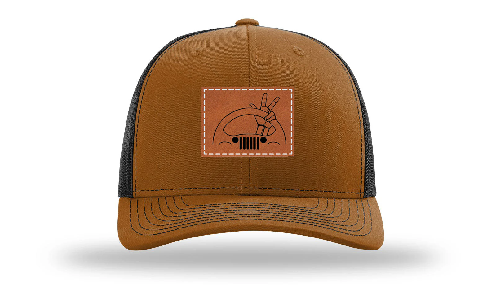 Jeep Wave 2 Leather Patch Richardson 112 Hat - Image 10