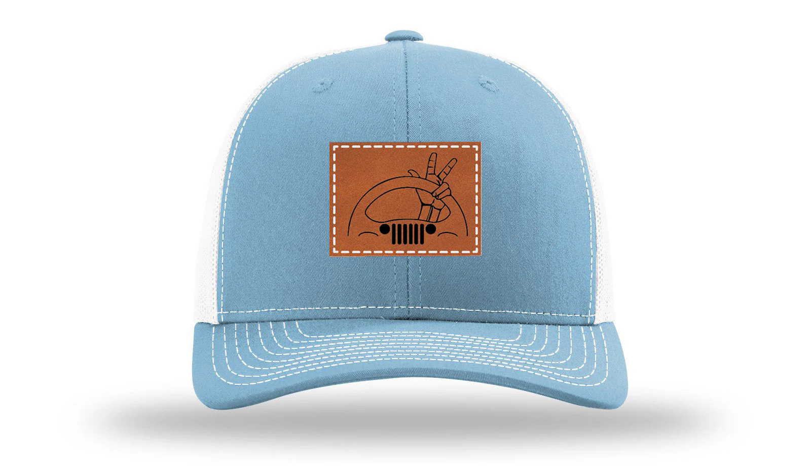 Jeep Wave 2 Leather Patch Richardson 112 Hat - Image 19