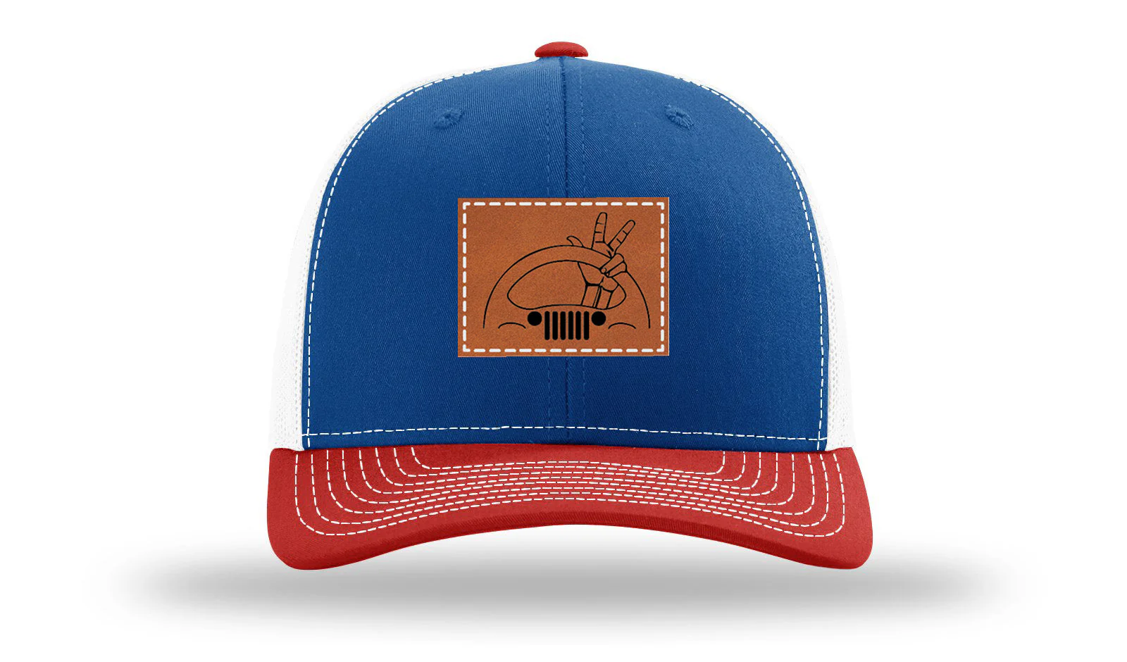 Jeep Wave 2 Leather Patch Richardson 112 Hat - Image 42
