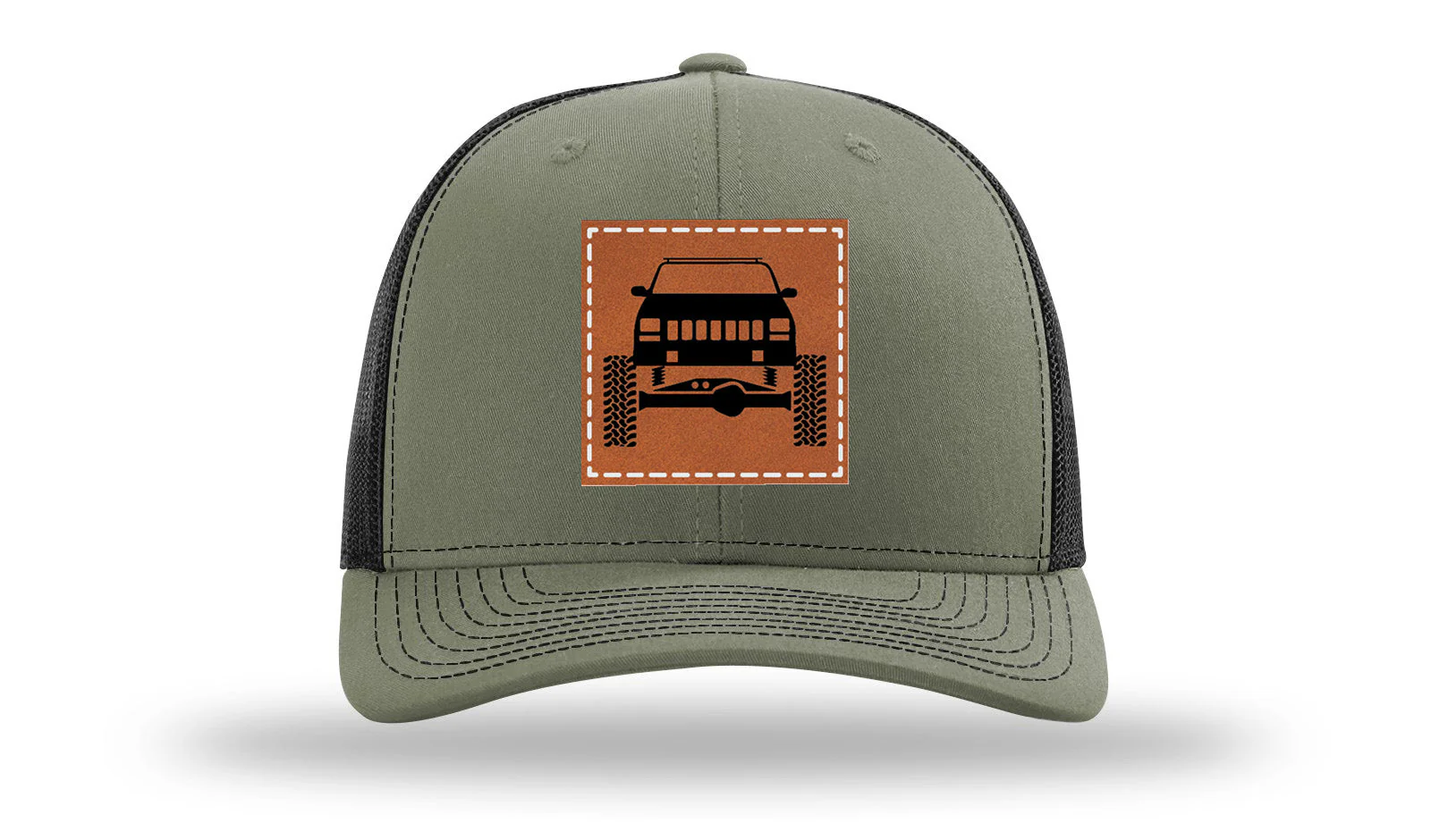 Jeep Cherokee Leather Patch Richardson 112 Hat - Image 25