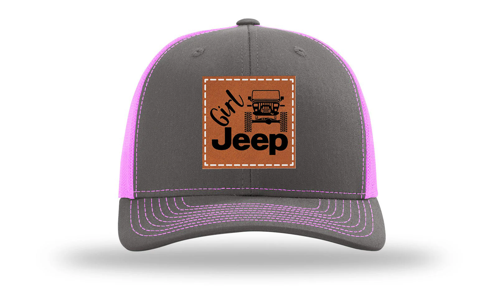 Girl Jeep YJ Leather Patch Richardson 112 Hat - Image 15