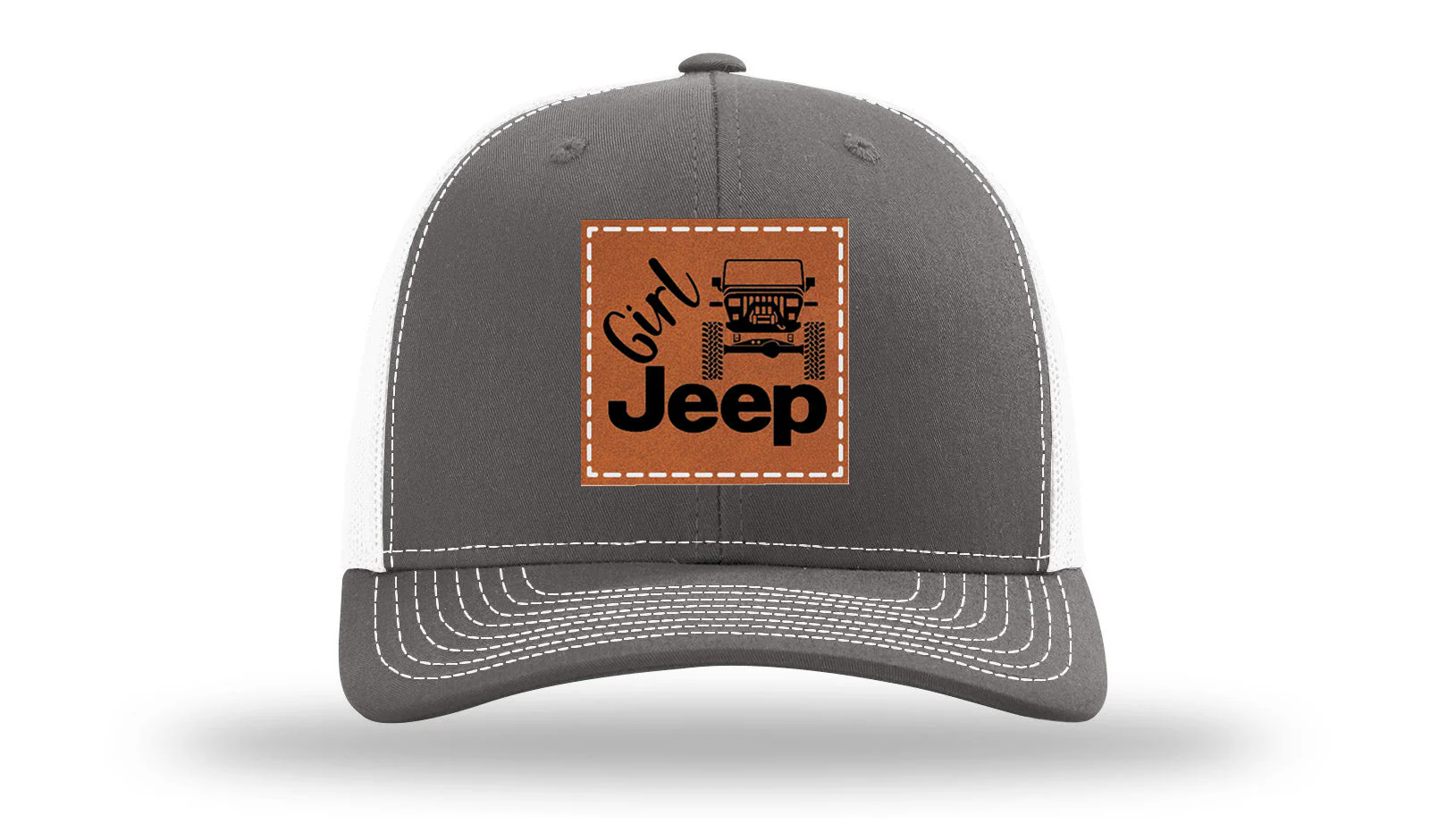Girl Jeep YJ Leather Patch Richardson 112 Hat - Image 16