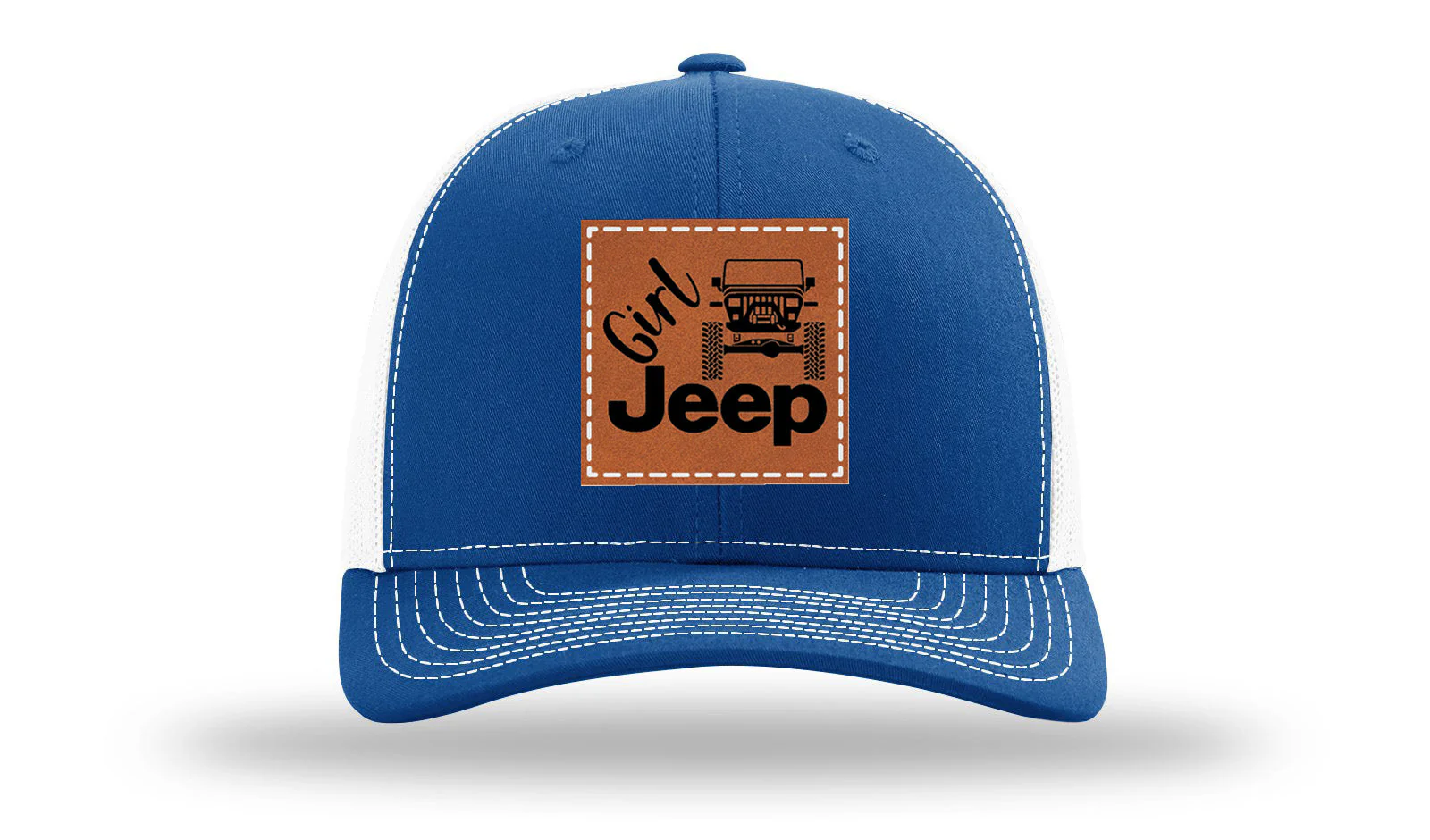 Girl Jeep YJ Leather Patch Richardson 112 Hat - Image 32