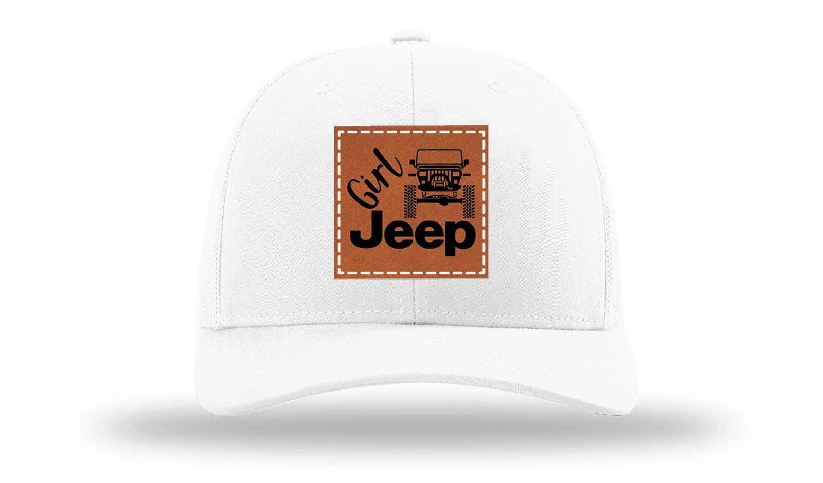 Girl Jeep YJ Leather Patch Richardson 112 Hat - Image 5