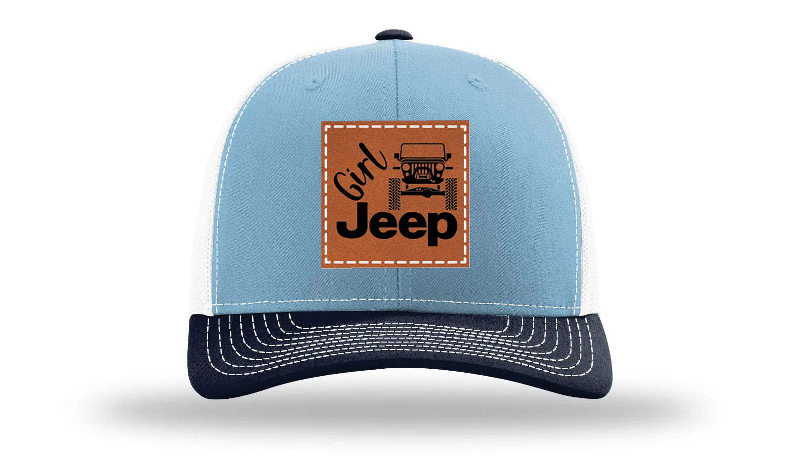 Girl Jeep TJ Leather Patch Richardson 112 Hat - Image 34