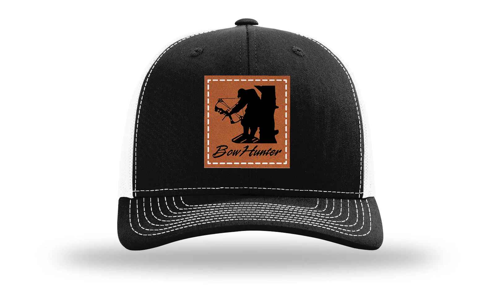 Bow Hunter Leather Patch Richardson 112 Hat - Image 7