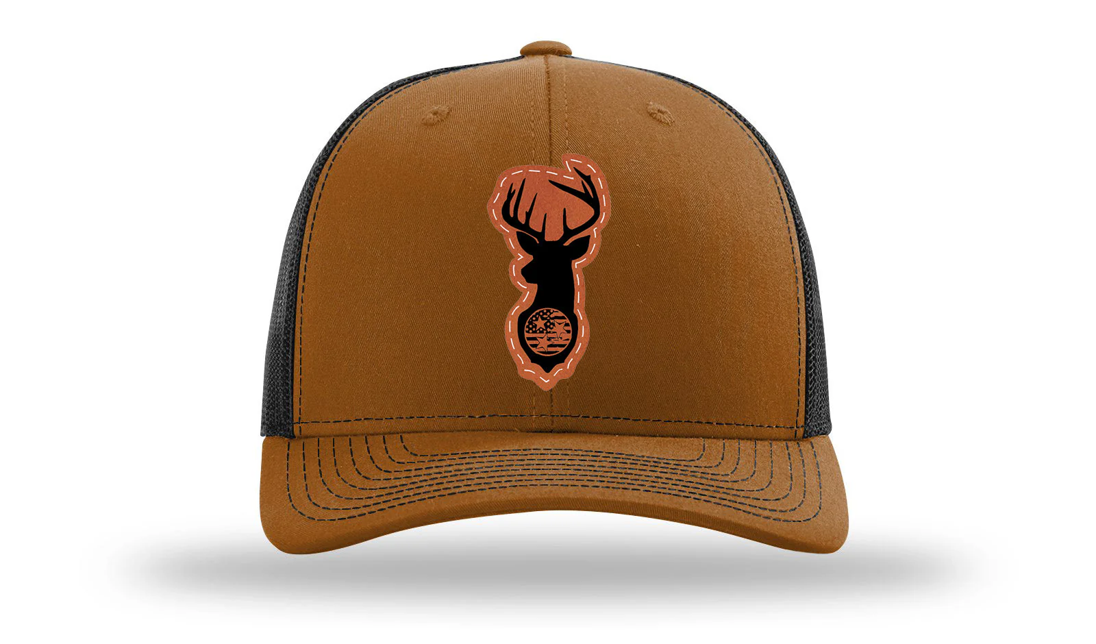Tristar Flag Deer Leather Patch Richardson 112 Hat - Image 10