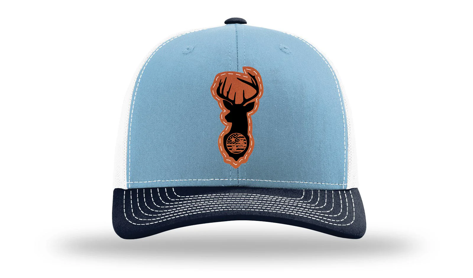 Tristar Flag Deer Leather Patch Richardson 112 Hat - Image 34