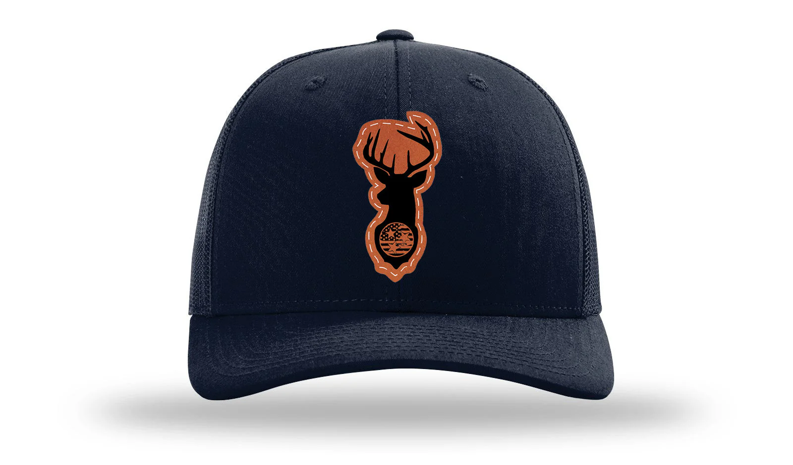 Tristar Flag Deer Leather Patch Richardson 112 Hat - Image 4