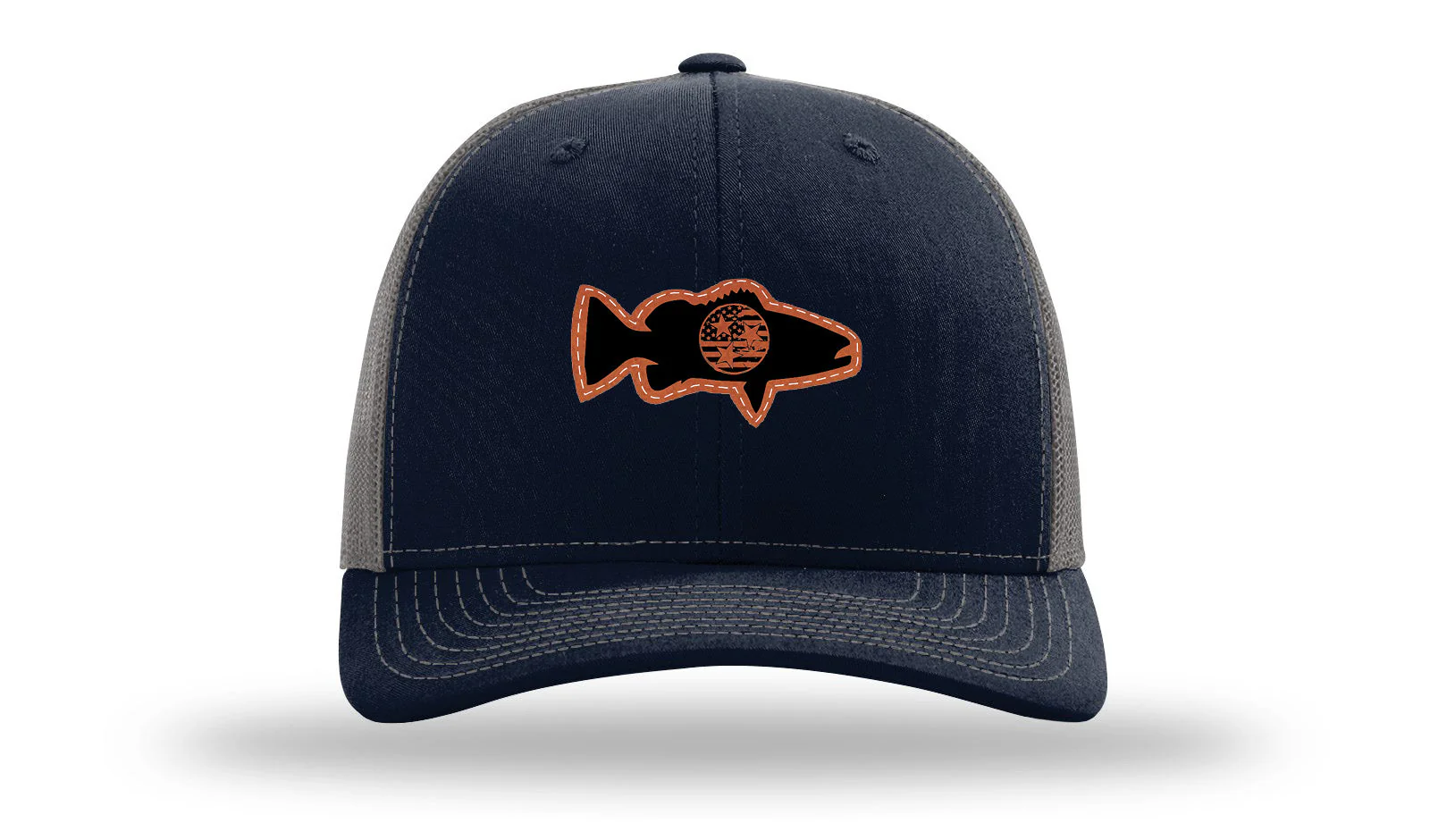 Tristar Flag Bass Leather Patch Richardson 112 Hat - Image 27