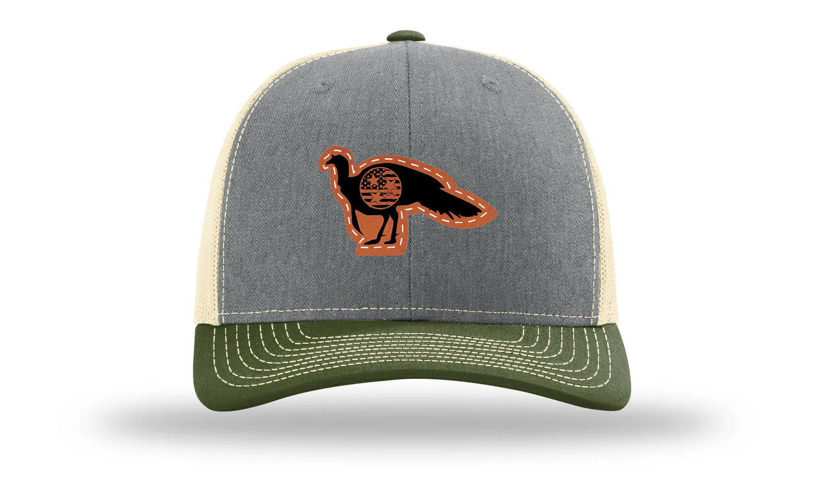 Tristar Flag Turkey Leather Patch Richardson 112 Hat - Image 38