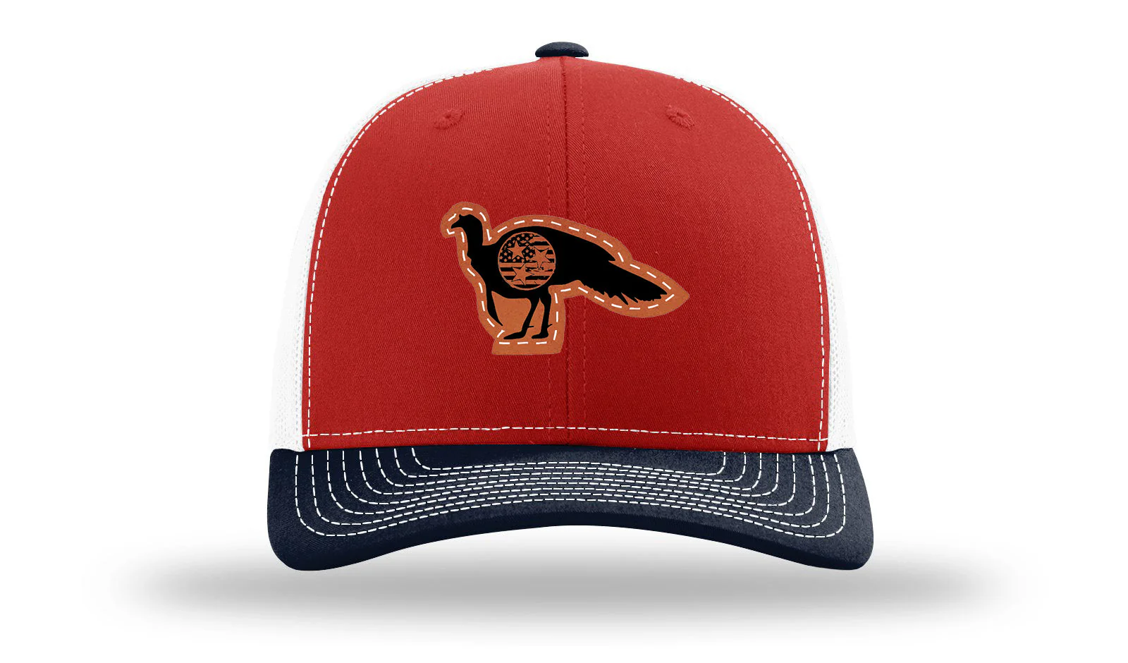 Tristar Flag Turkey Leather Patch Richardson 112 Hat - Image 41