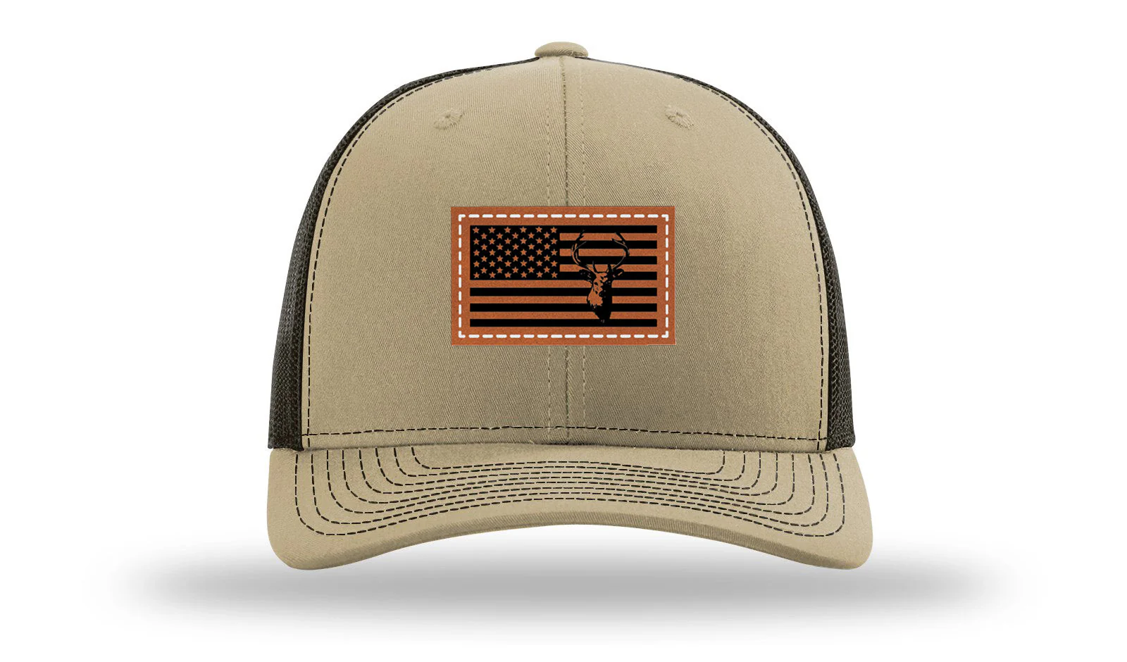 Deer Flag Leather Patch Richardson 112 Hat - Image 24