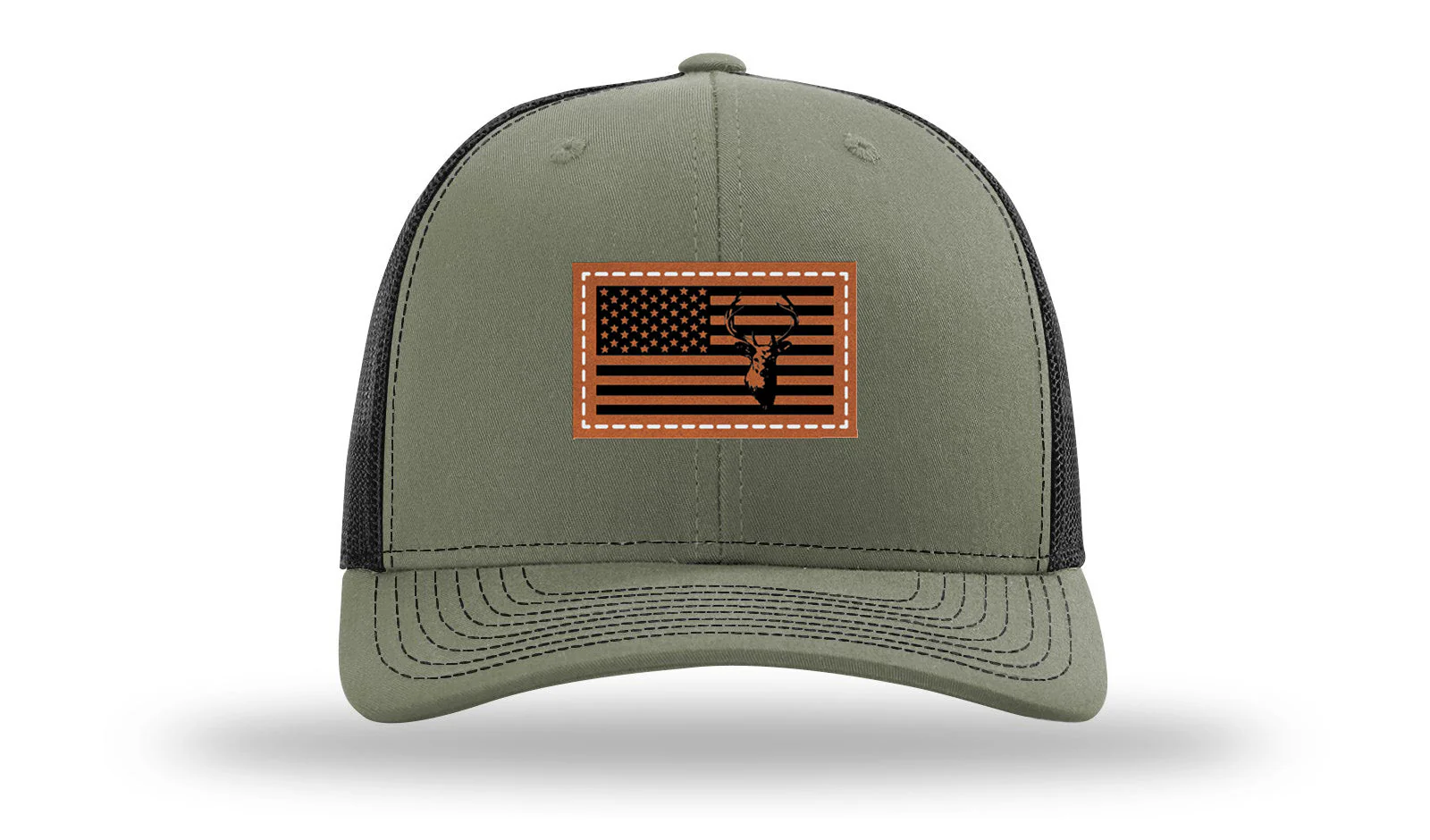 Deer Flag Leather Patch Richardson 112 Hat - Image 25