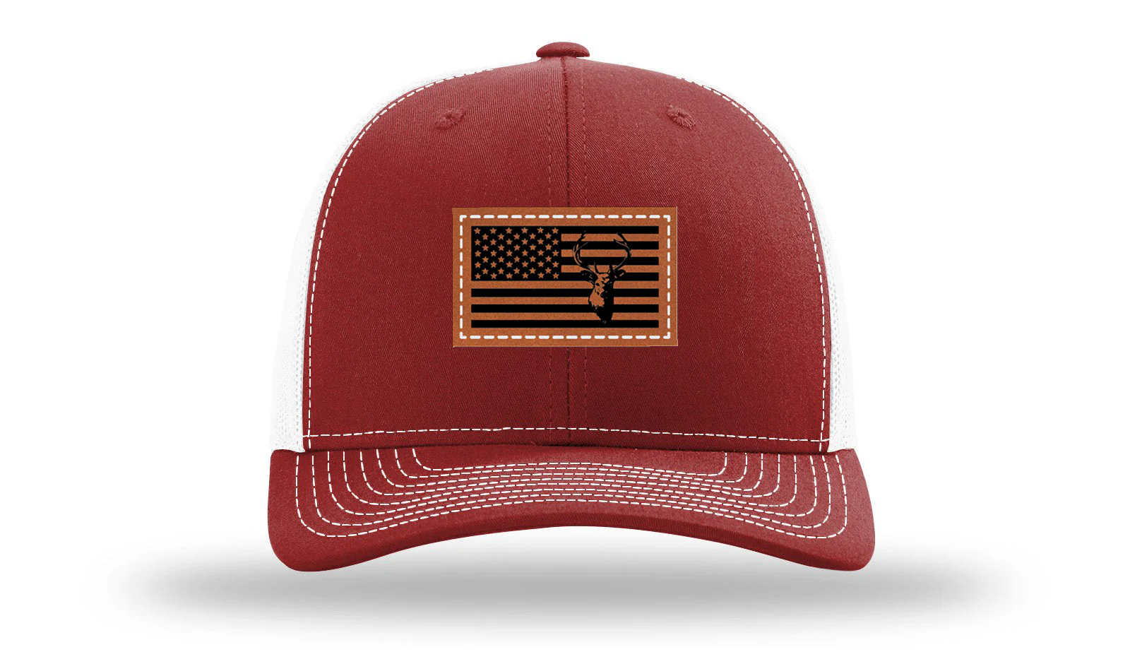 Deer Flag Leather Patch Richardson 112 Hat - Image 9