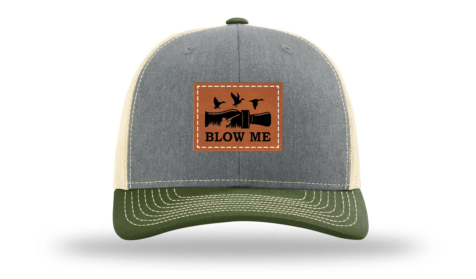 Blow Me Leather Patch Richardson 112 Hat - Image 37