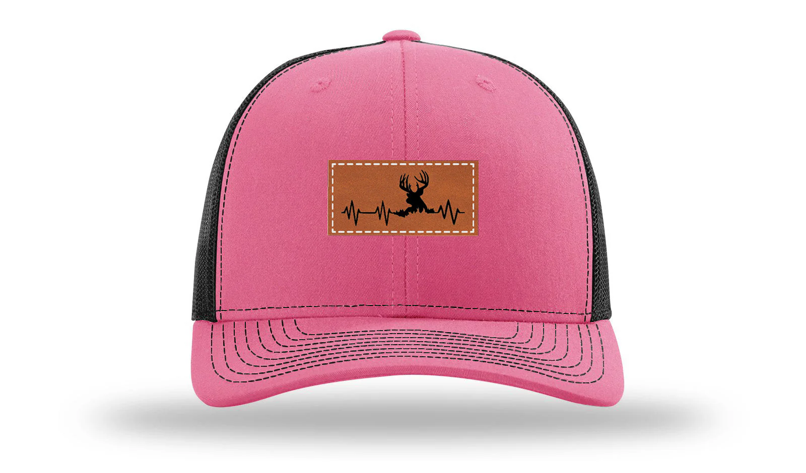 Deer Heartbeat Leather Patch Richardson 112 Hat - Image 22