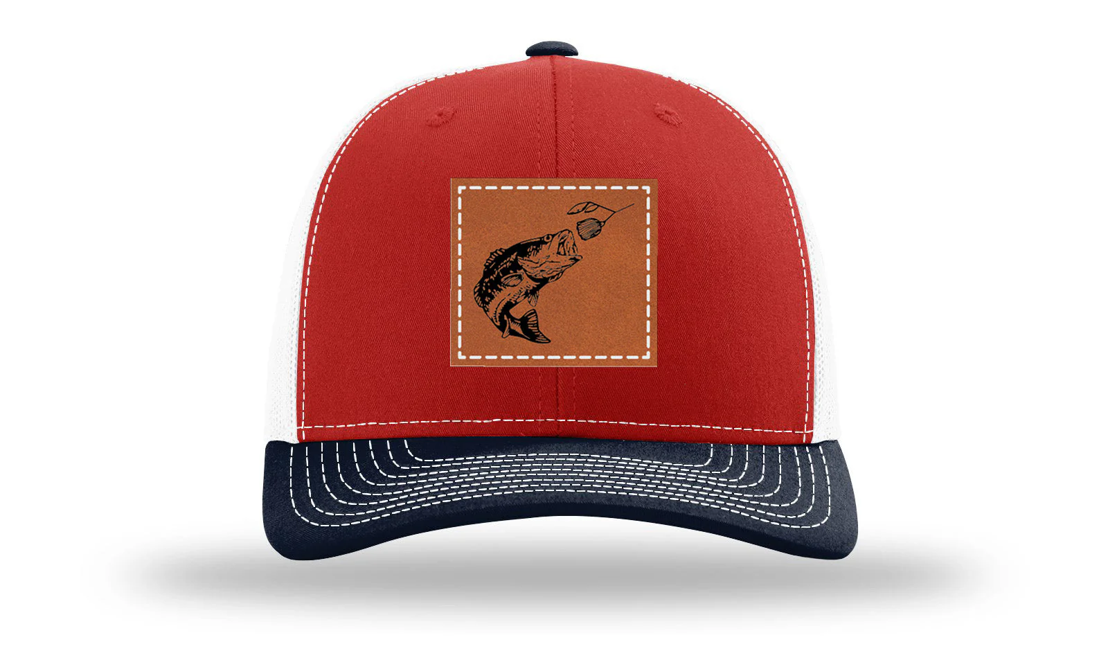 Bass Spinner Leather Patch Richardson 112 Hat - Image 41