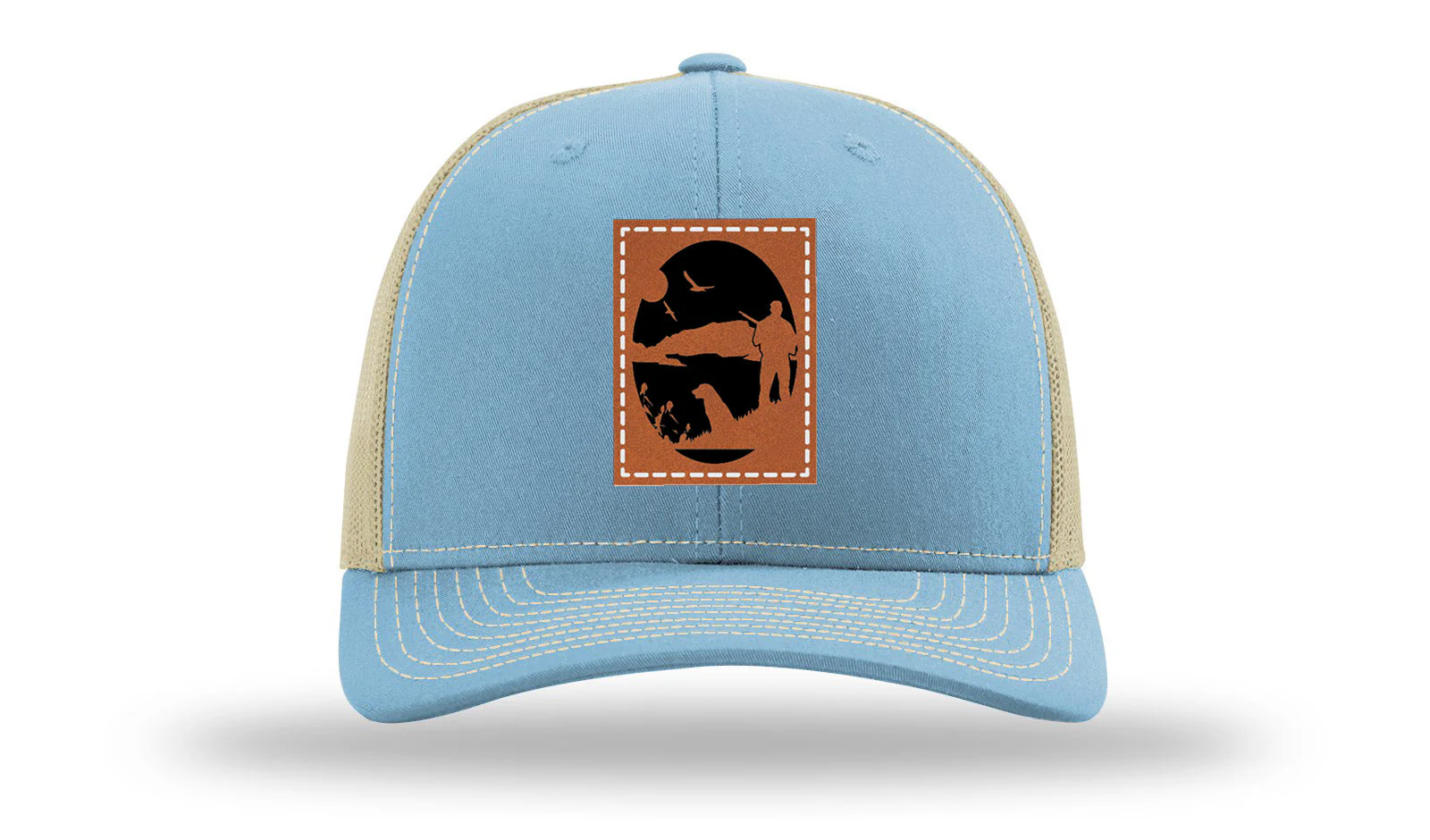 Hunter With Dog Leather Patch Richardson 112 Hat - Image 18