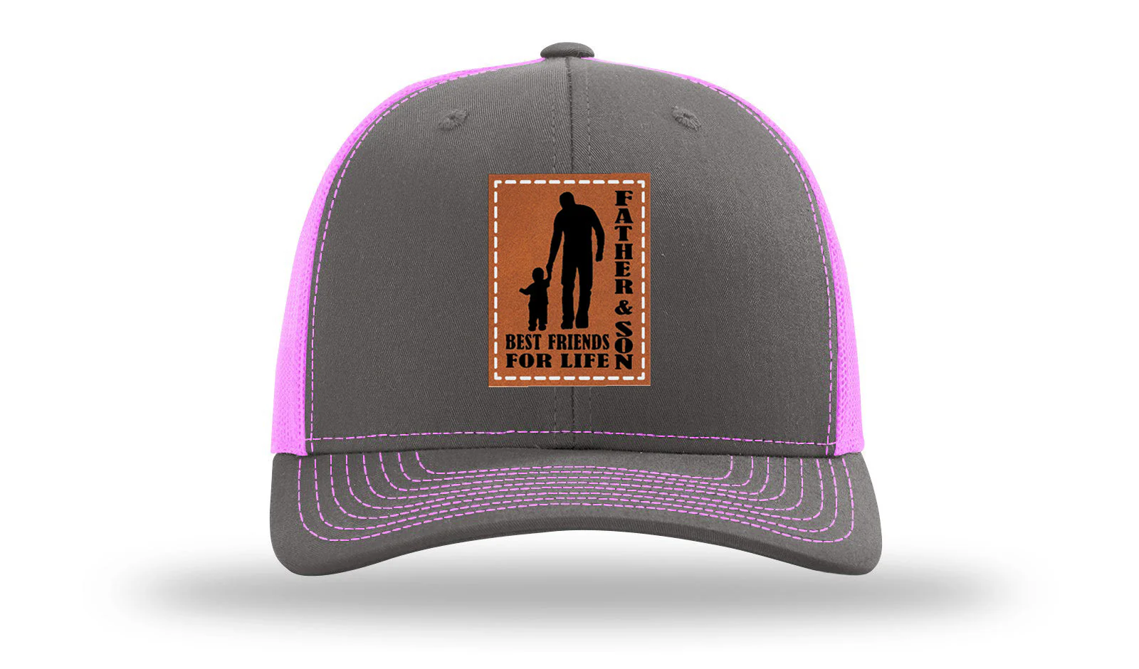 Father & Son Best Friends Leather Patch Richardson 112 Hat - Image 15
