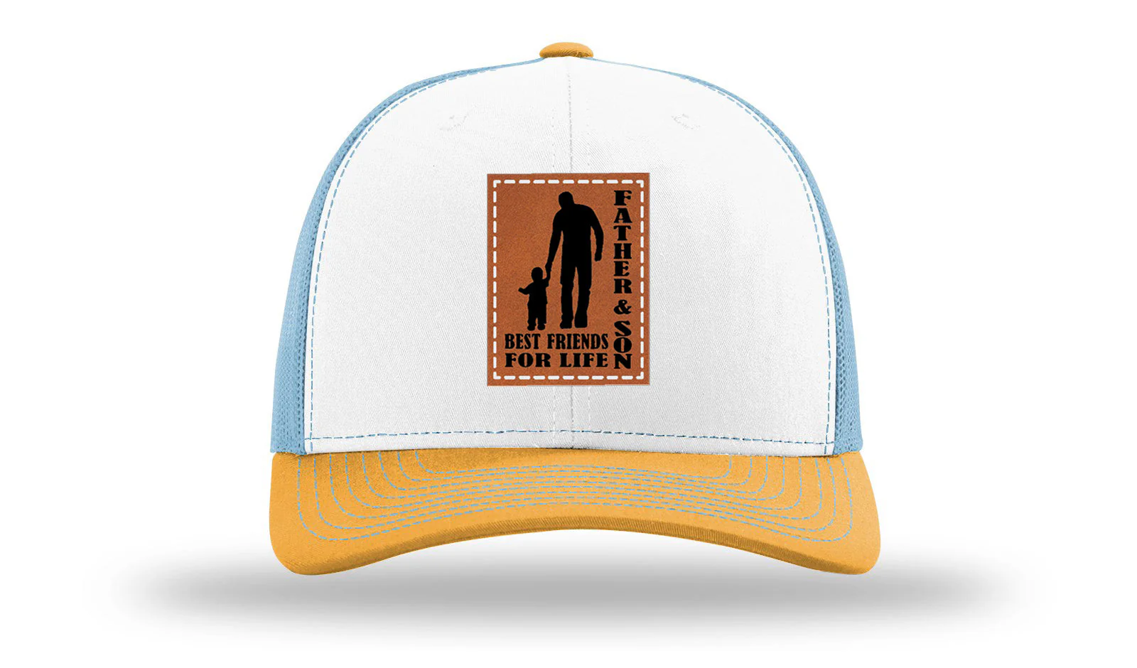 Father & Son Best Friends Leather Patch Richardson 112 Hat - Image 43