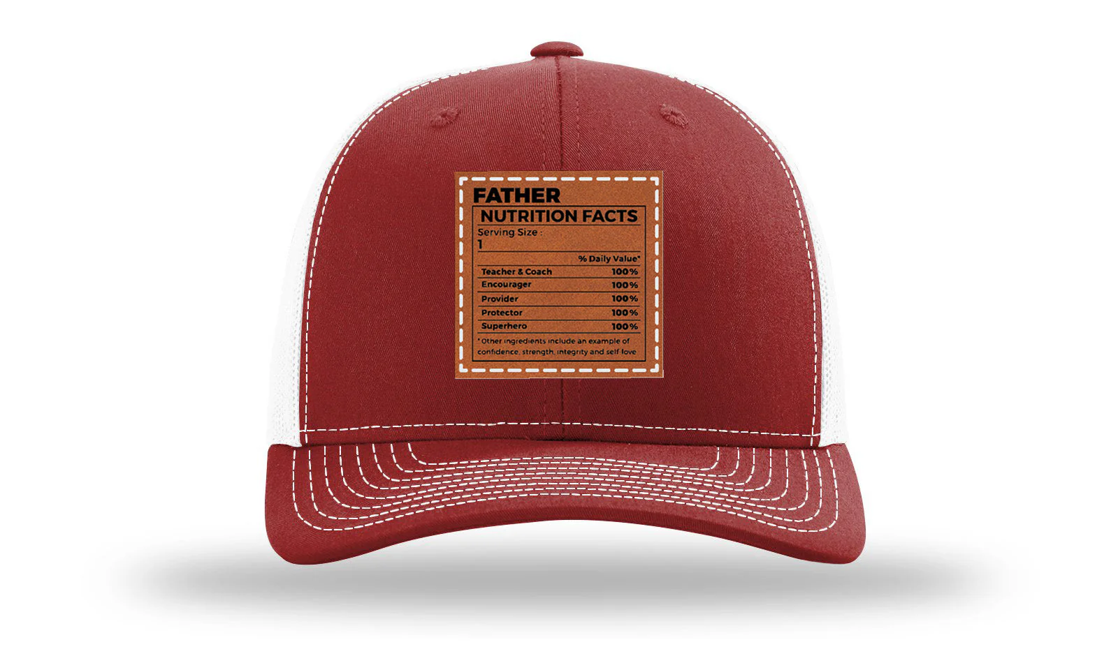 Father Nutrition Leather Patch Richardson 112 Hat - Image 9