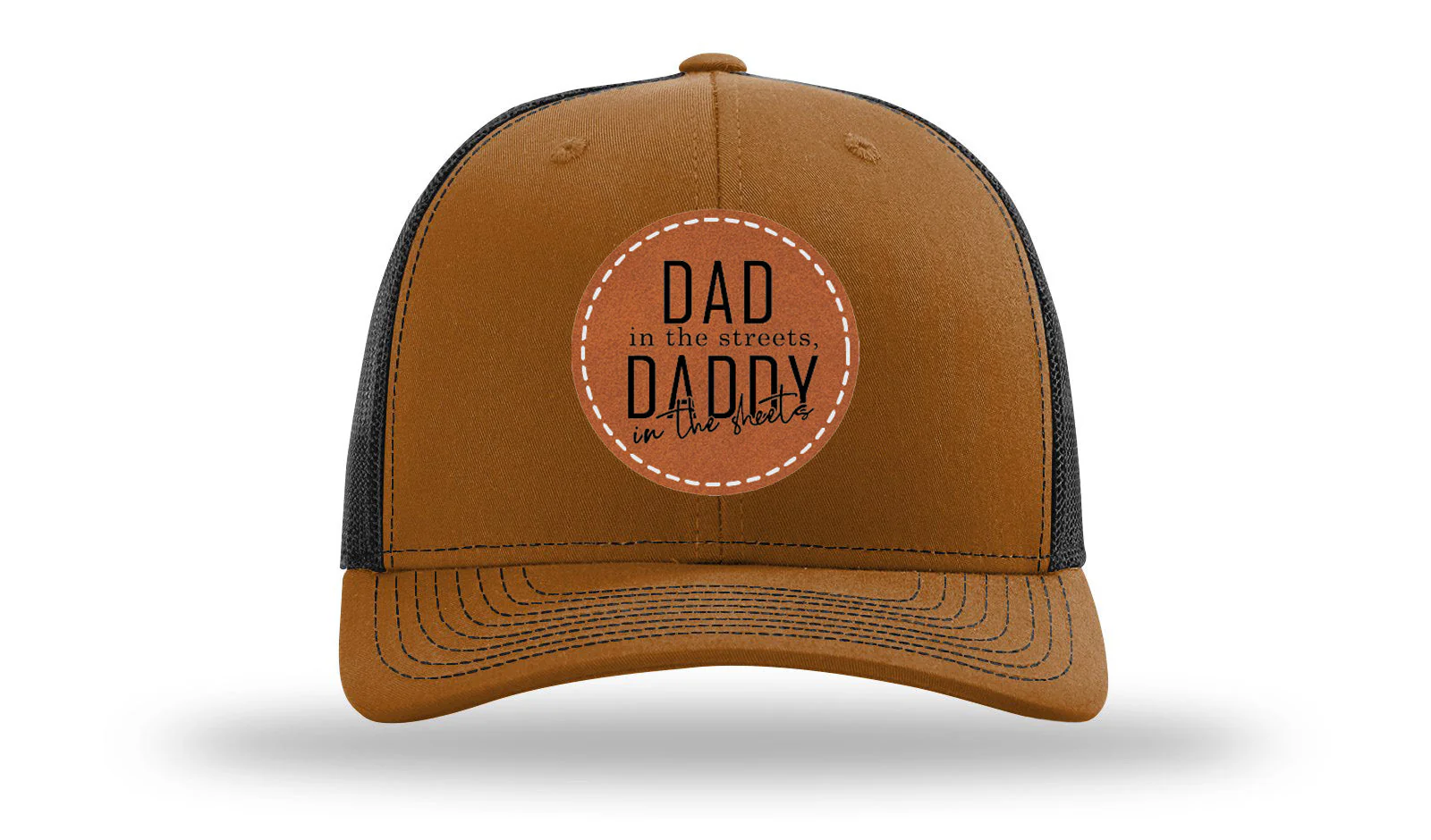 Daddy In The Sheets Circle Leather Patch Richardson 112 Hat - Image 10