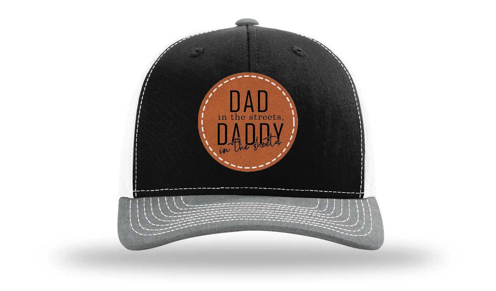 Daddy In The Sheets Circle Leather Patch Richardson 112 Hat - Image 33