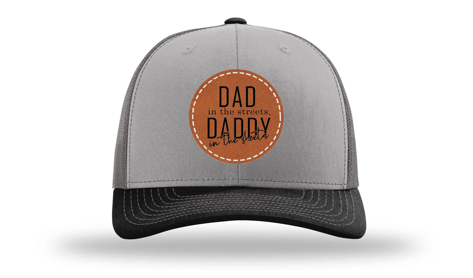 Daddy In The Sheets Circle Leather Patch Richardson 112 Hat - Image 36