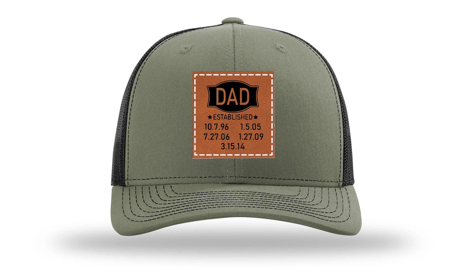 Dad Established Leather Patch Richardson 112 Hat - Image 25
