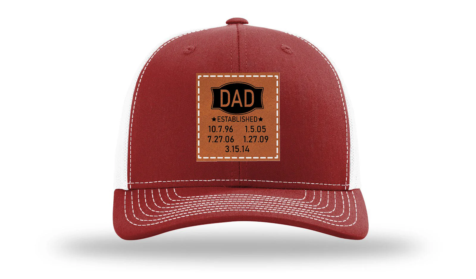 Dad Established Leather Patch Richardson 112 Hat - Image 9