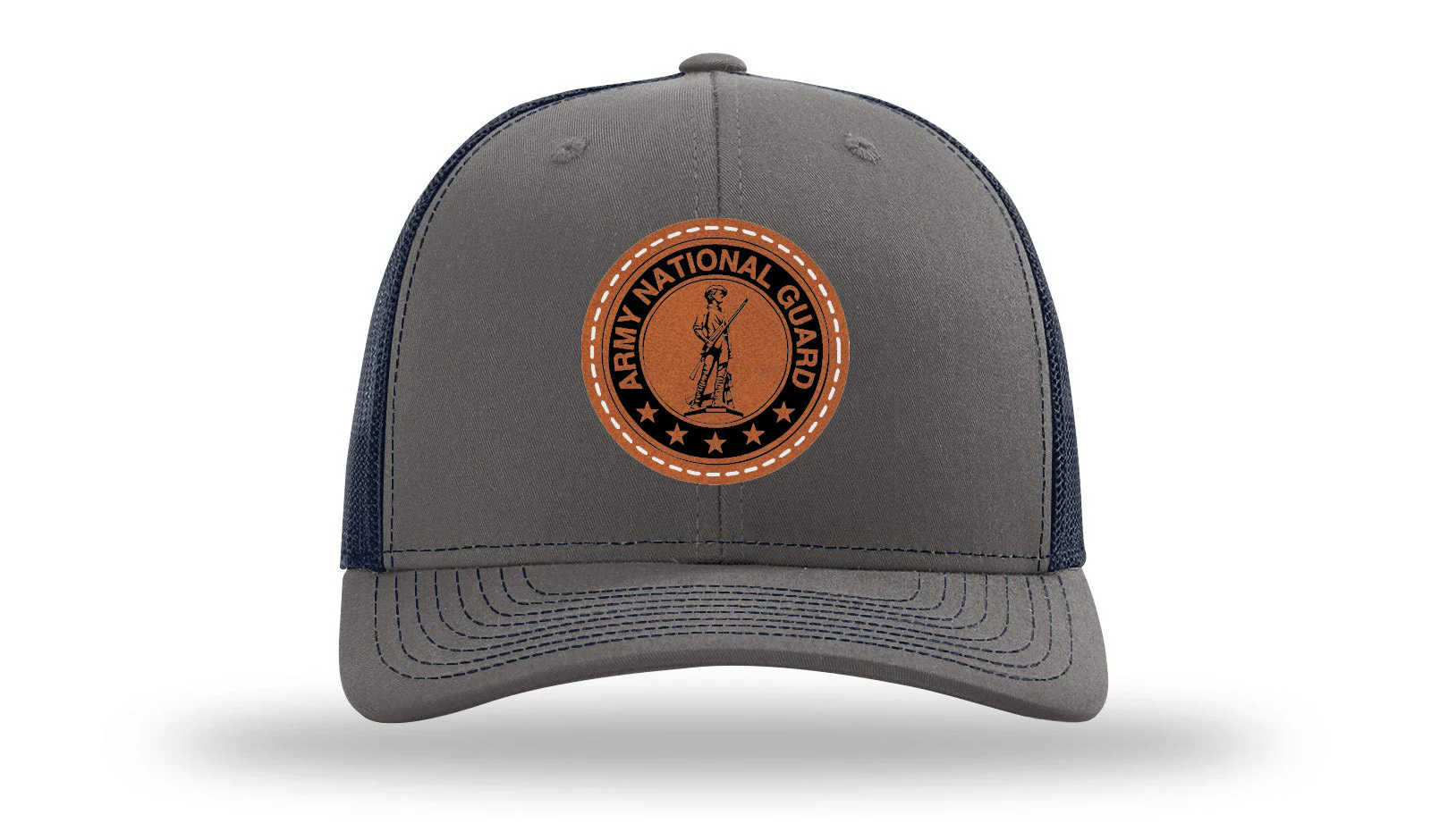 National Guard Leather Patch Richardson 112 Hat - Image 13