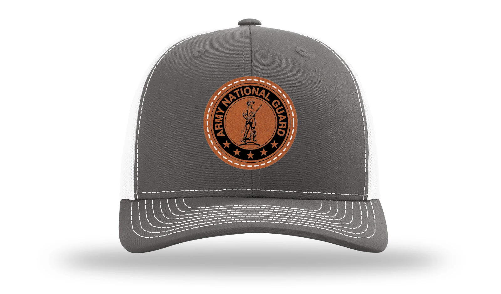 National Guard Leather Patch Richardson 112 Hat - Image 16