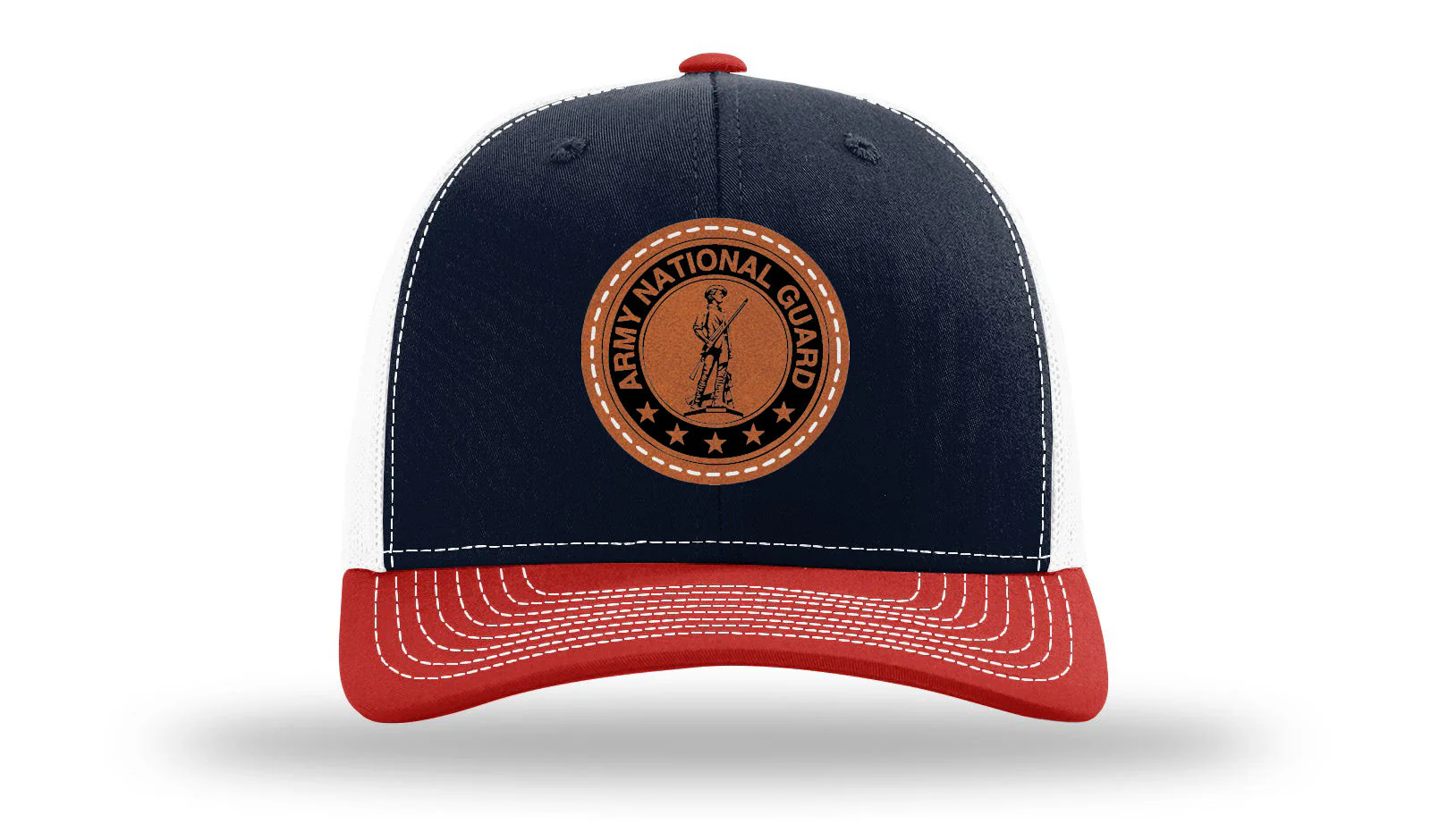 National Guard Leather Patch Richardson 112 Hat - Image 40