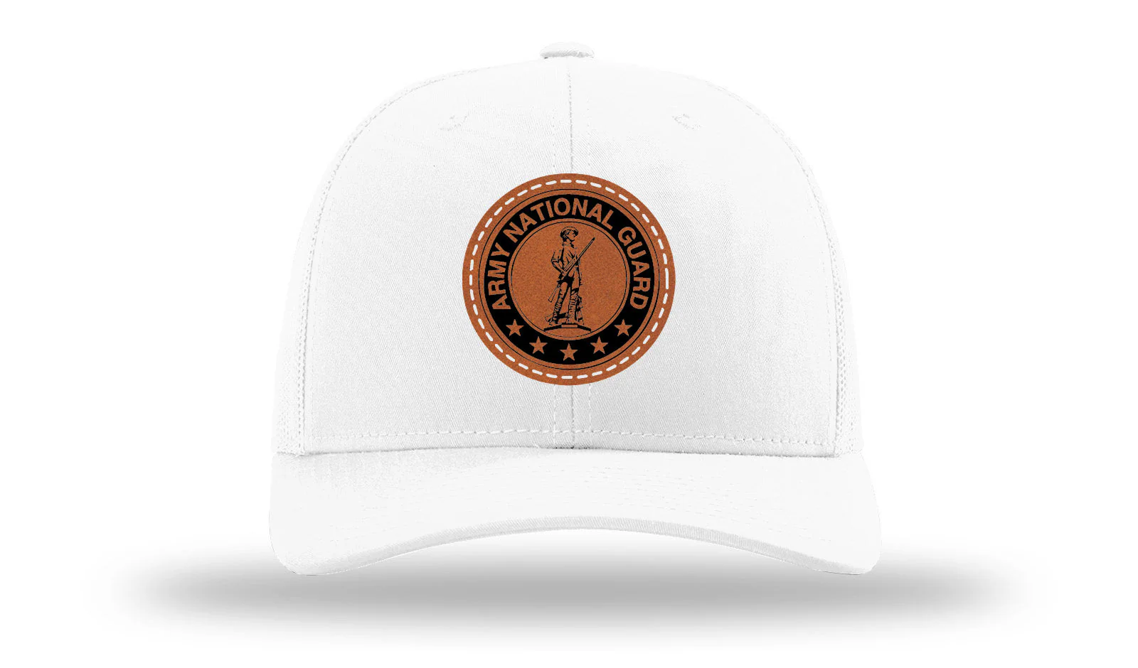 National Guard Leather Patch Richardson 112 Hat - Image 5
