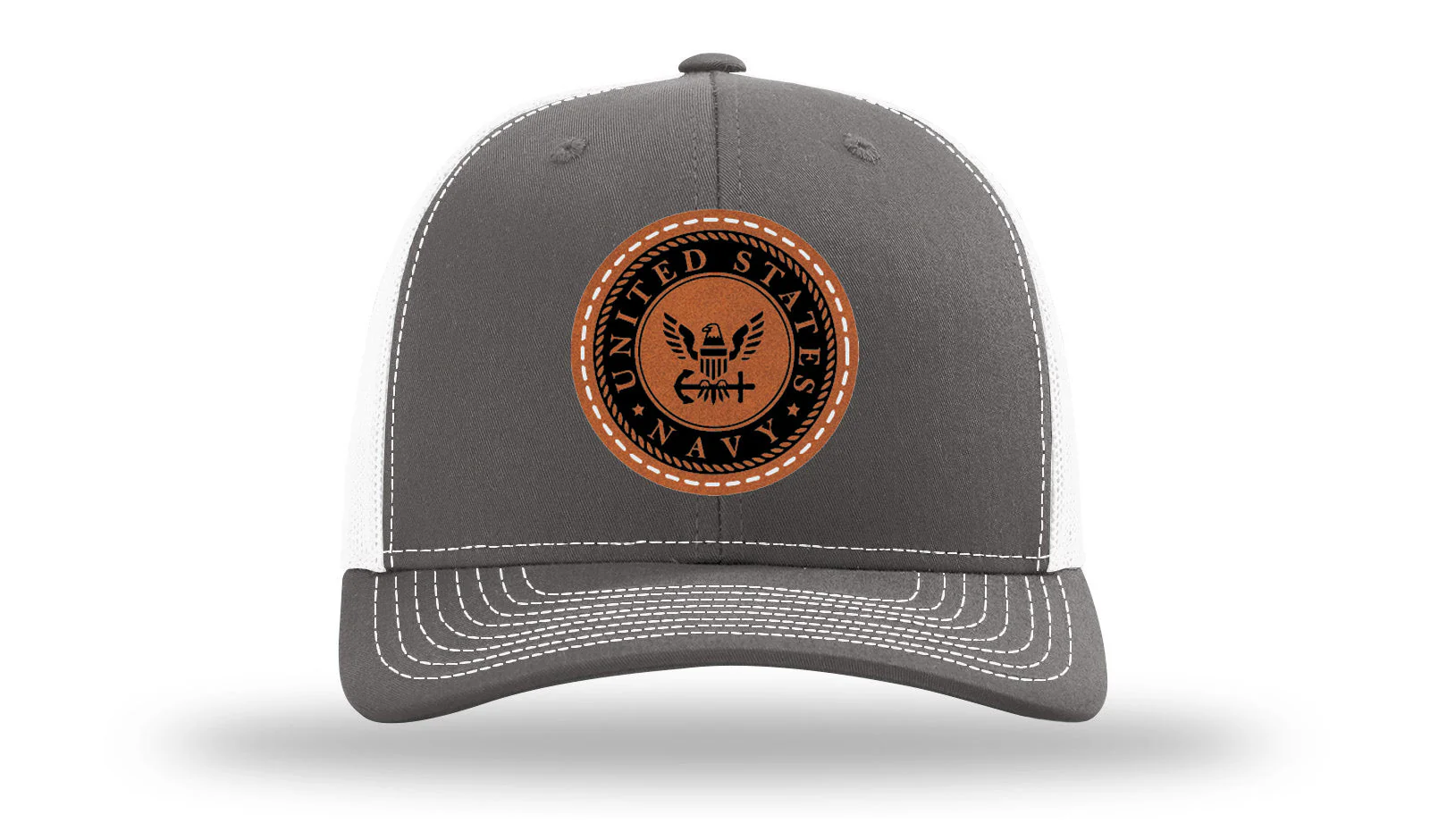 Navy Leather Patch Richardson 112 Hat - Image 16