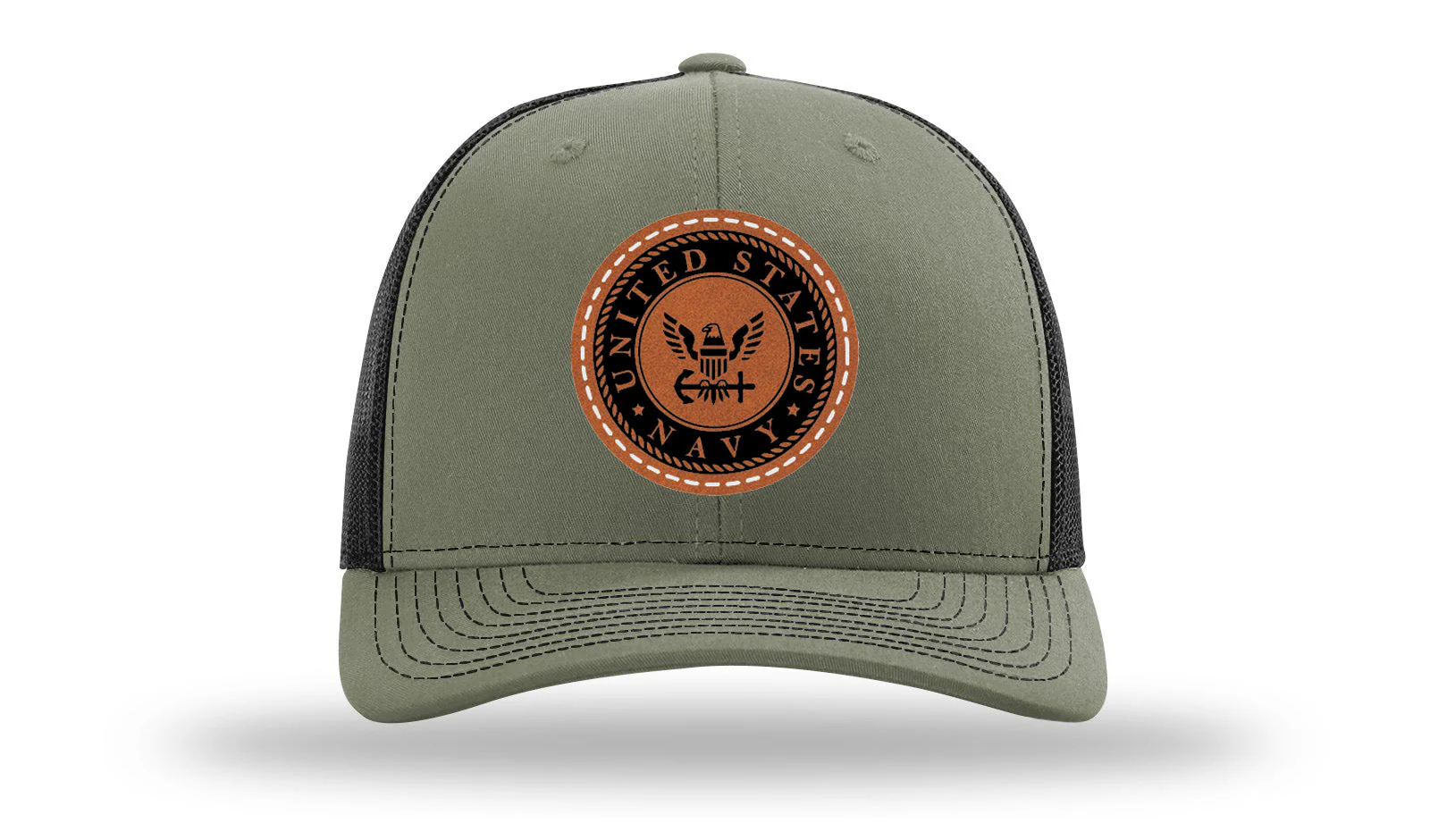 Navy Leather Patch Richardson 112 Hat - Image 25