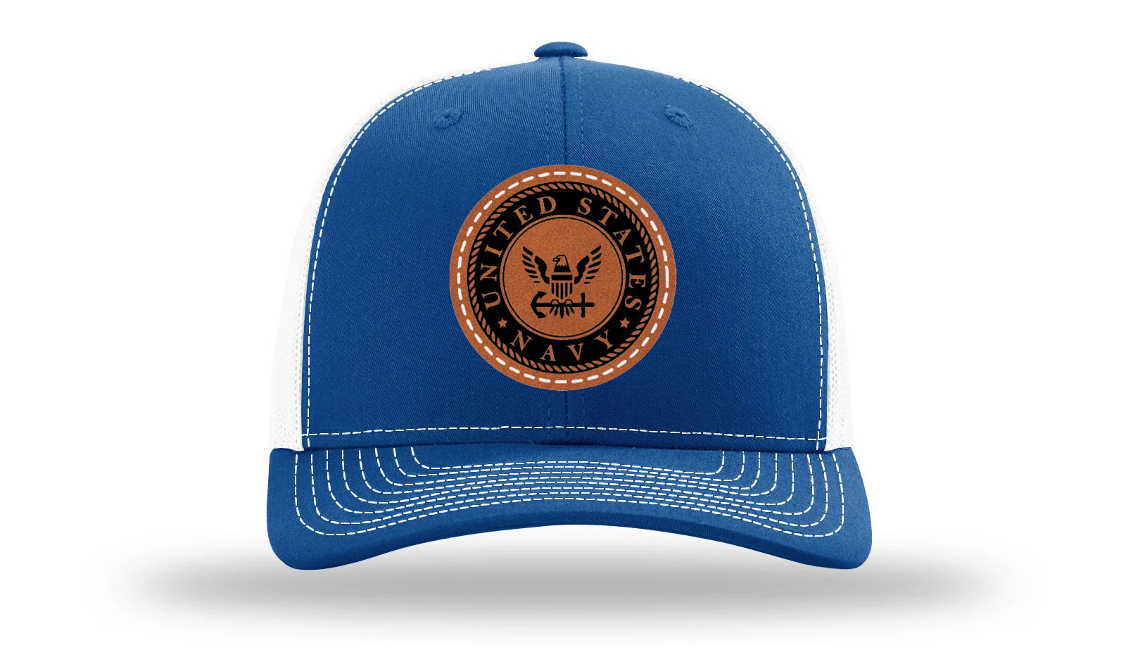 Navy Leather Patch Richardson 112 Hat - Image 32