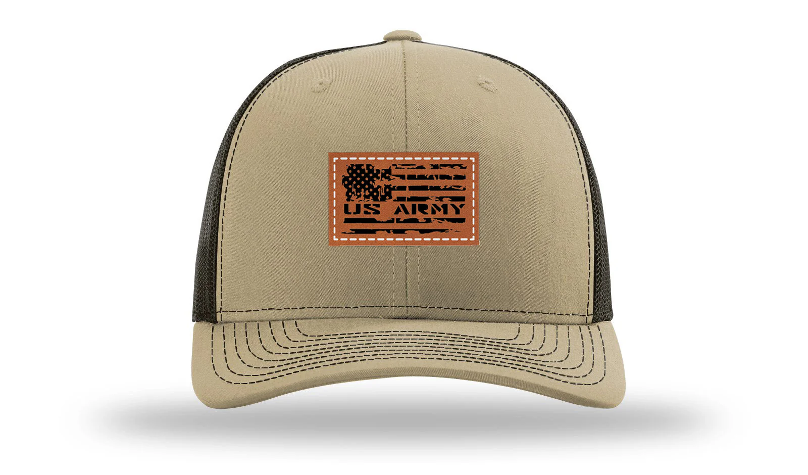 Army Flag Leather Patch Richardson 112 Hat - Image 24