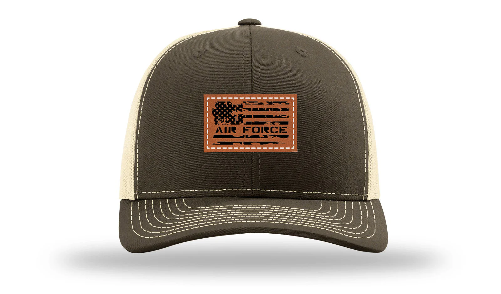 Air Force Flag Leather Patch Richardson 112 Hat - Image 17