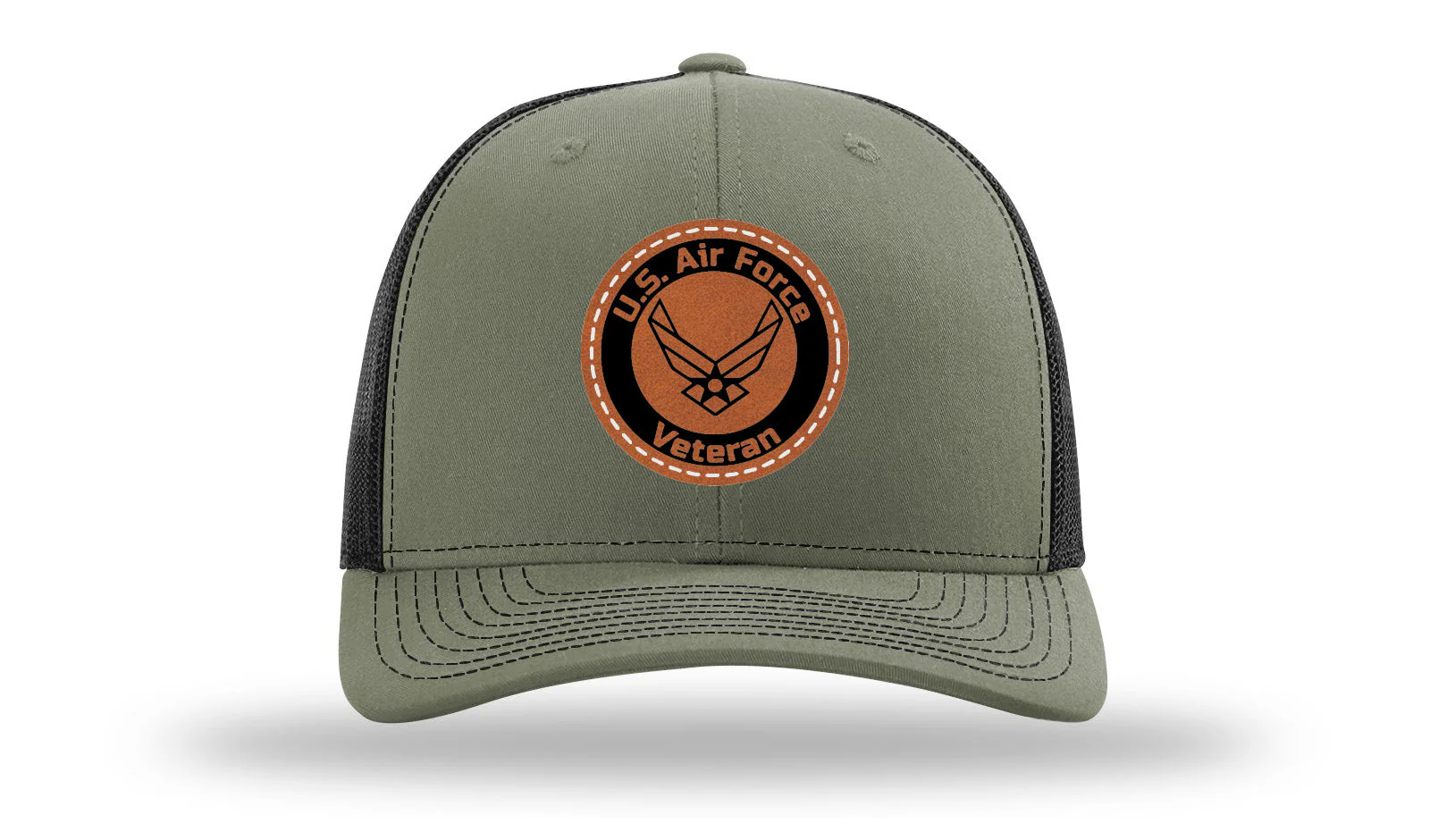 Air Force Veteran Leather Patch Richardson 112 Hat - Image 25