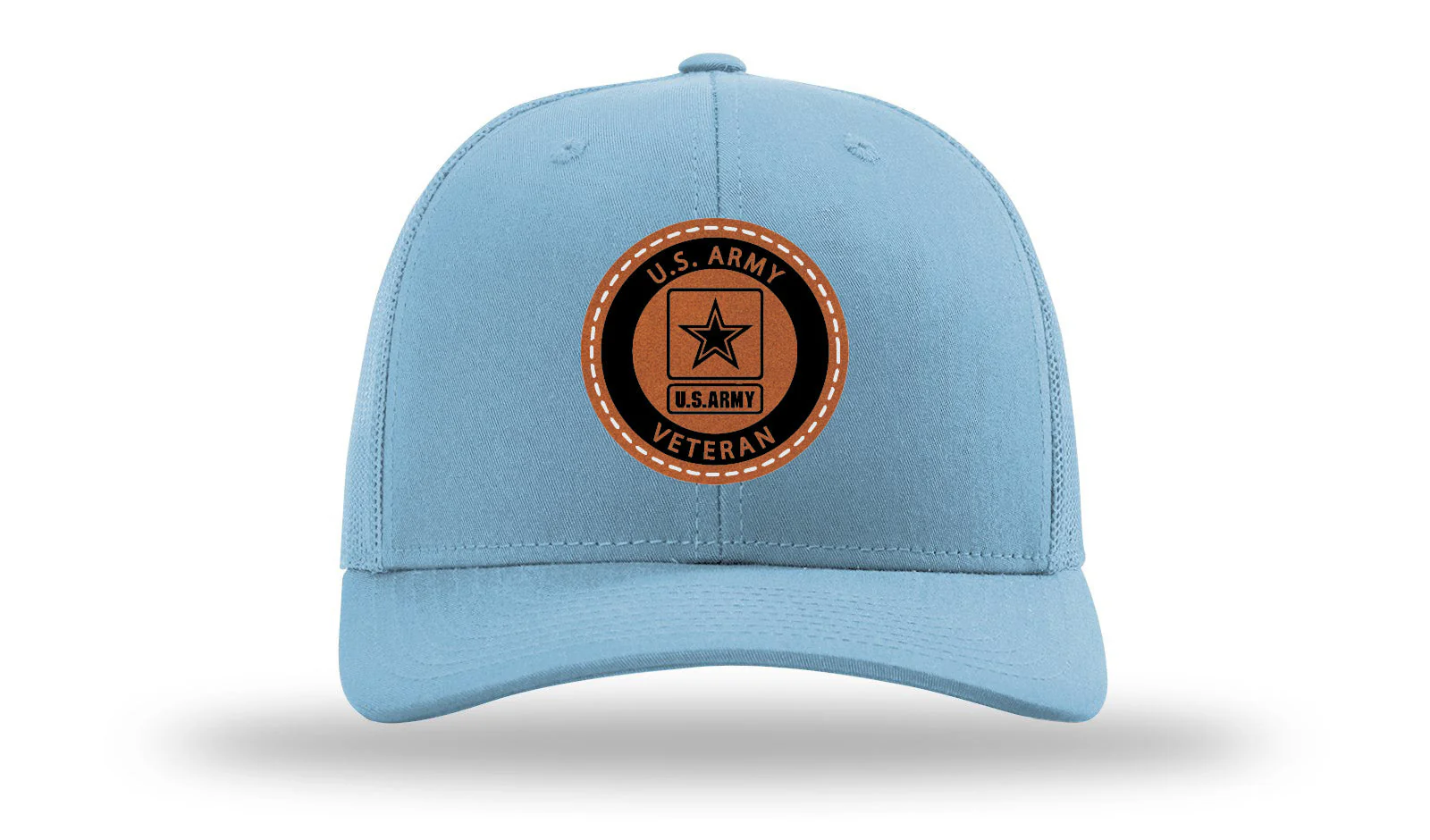 Army Veteran Leather Patch Richardson 112 Hat - Image 2