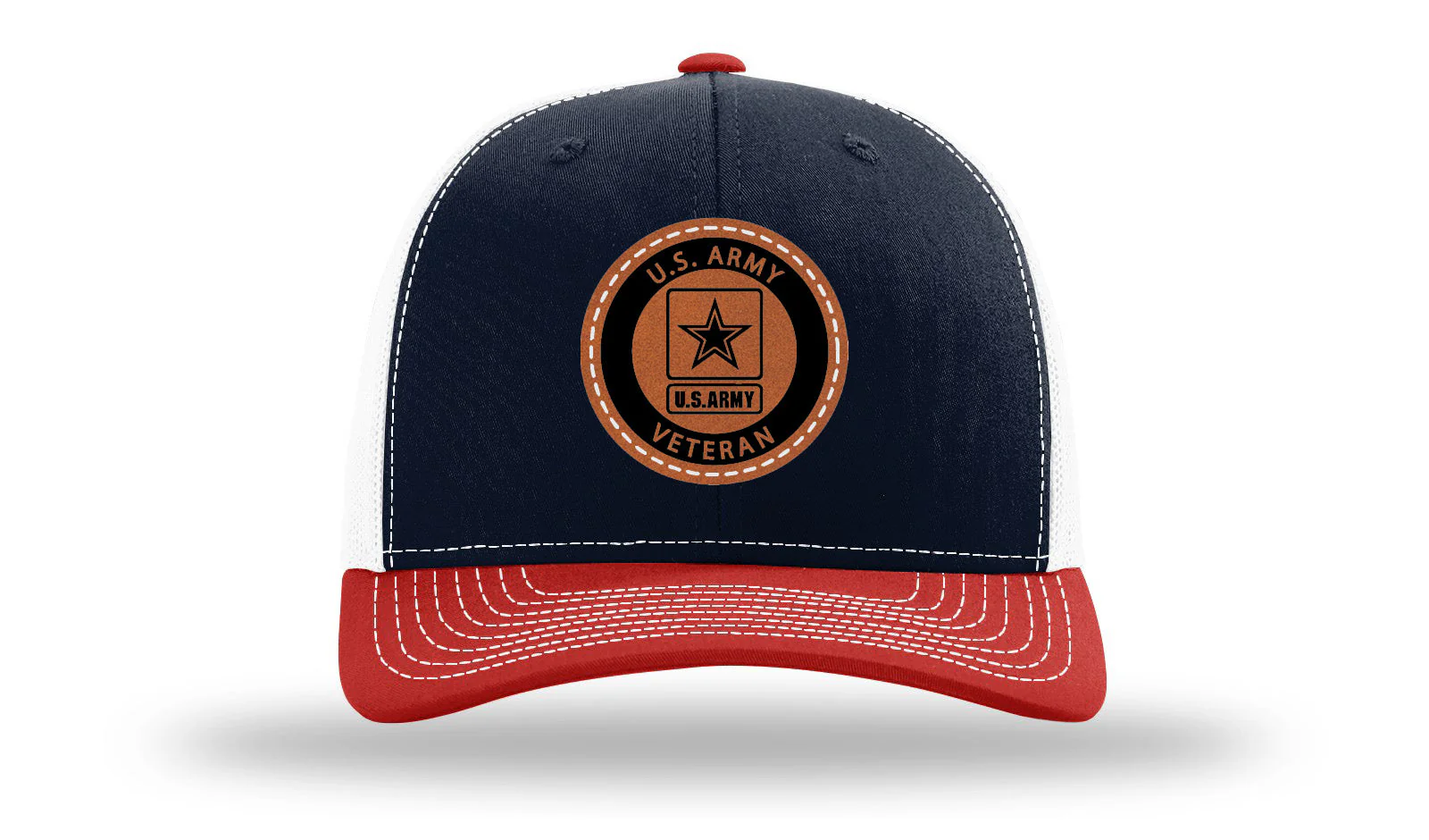 Army Veteran Leather Patch Richardson 112 Hat - Image 40