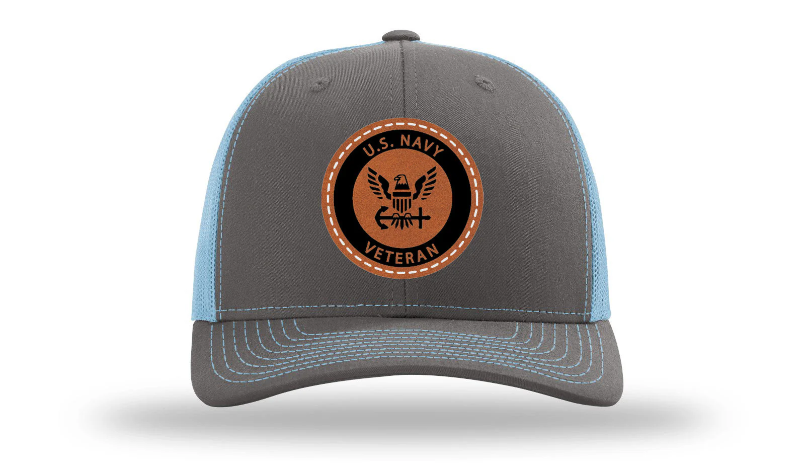 Navy Veteran Leather Patch Richardson 112 Hat - Image 12