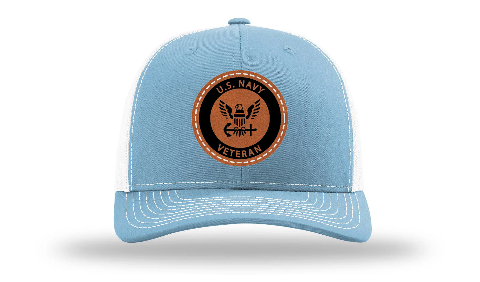 Navy Veteran Leather Patch Richardson 112 Hat - Image 19