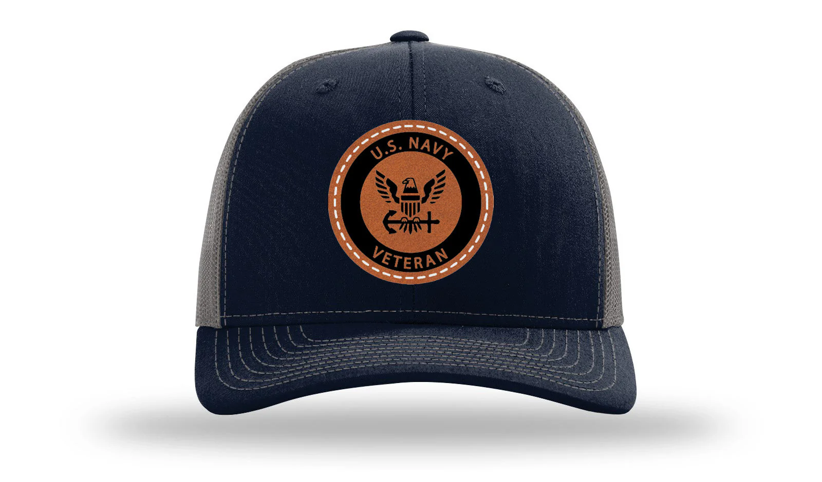 Navy Veteran Leather Patch Richardson 112 Hat - Image 25