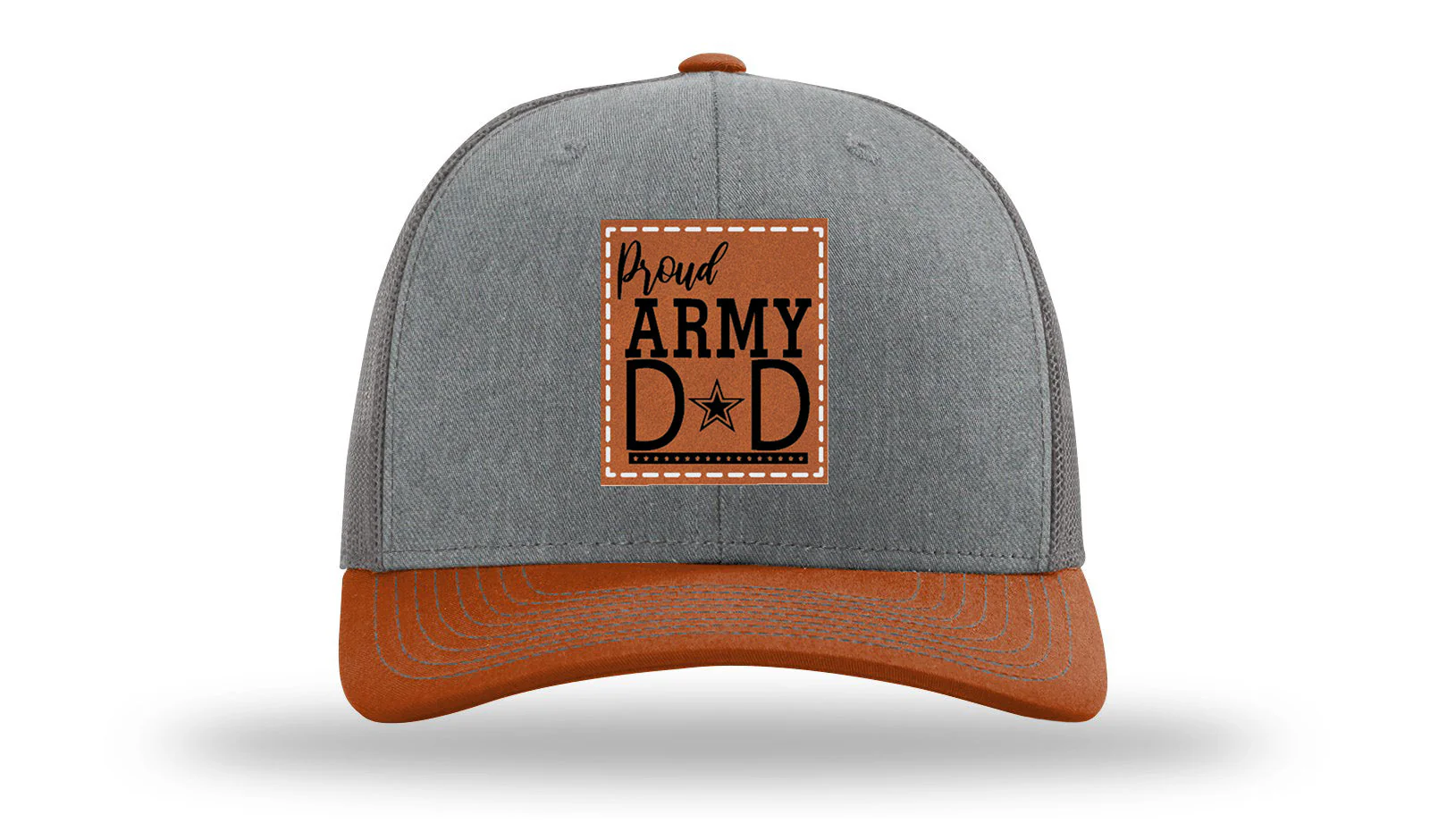 Proud Army Dad Leather Patch Richardson 112 Hat - Image 39