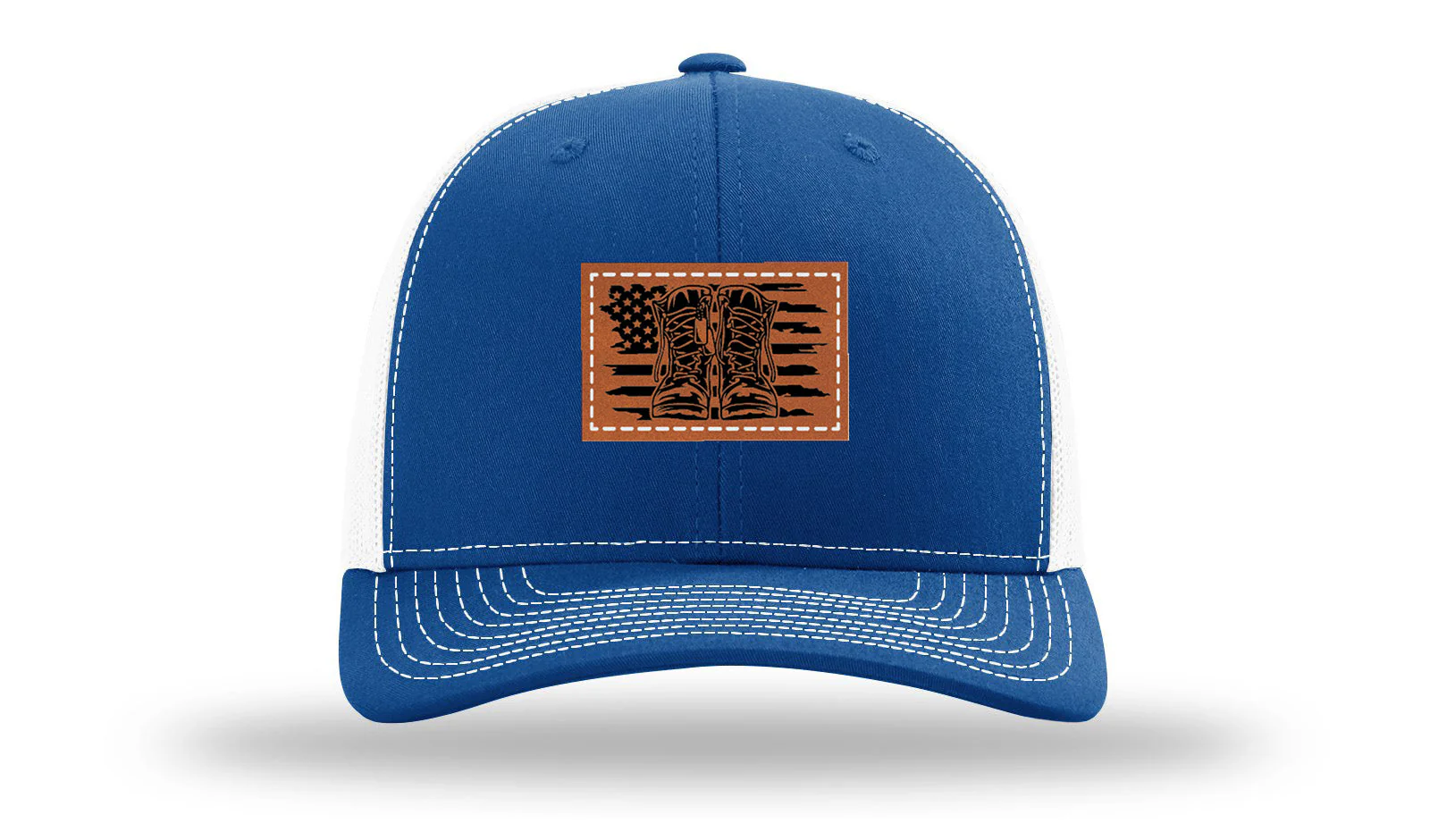 Combat Boots & Flag Leather Patch Richardson 112 Hat - Image 32