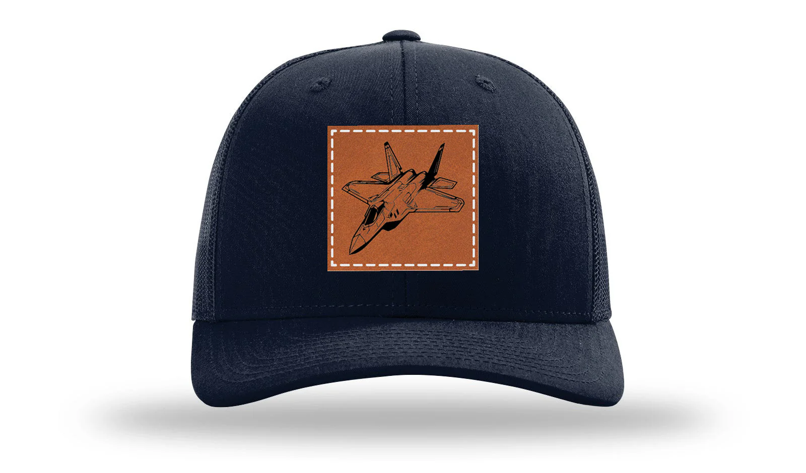 Jet Leather Patch Richardson 112 Hat - Image 4