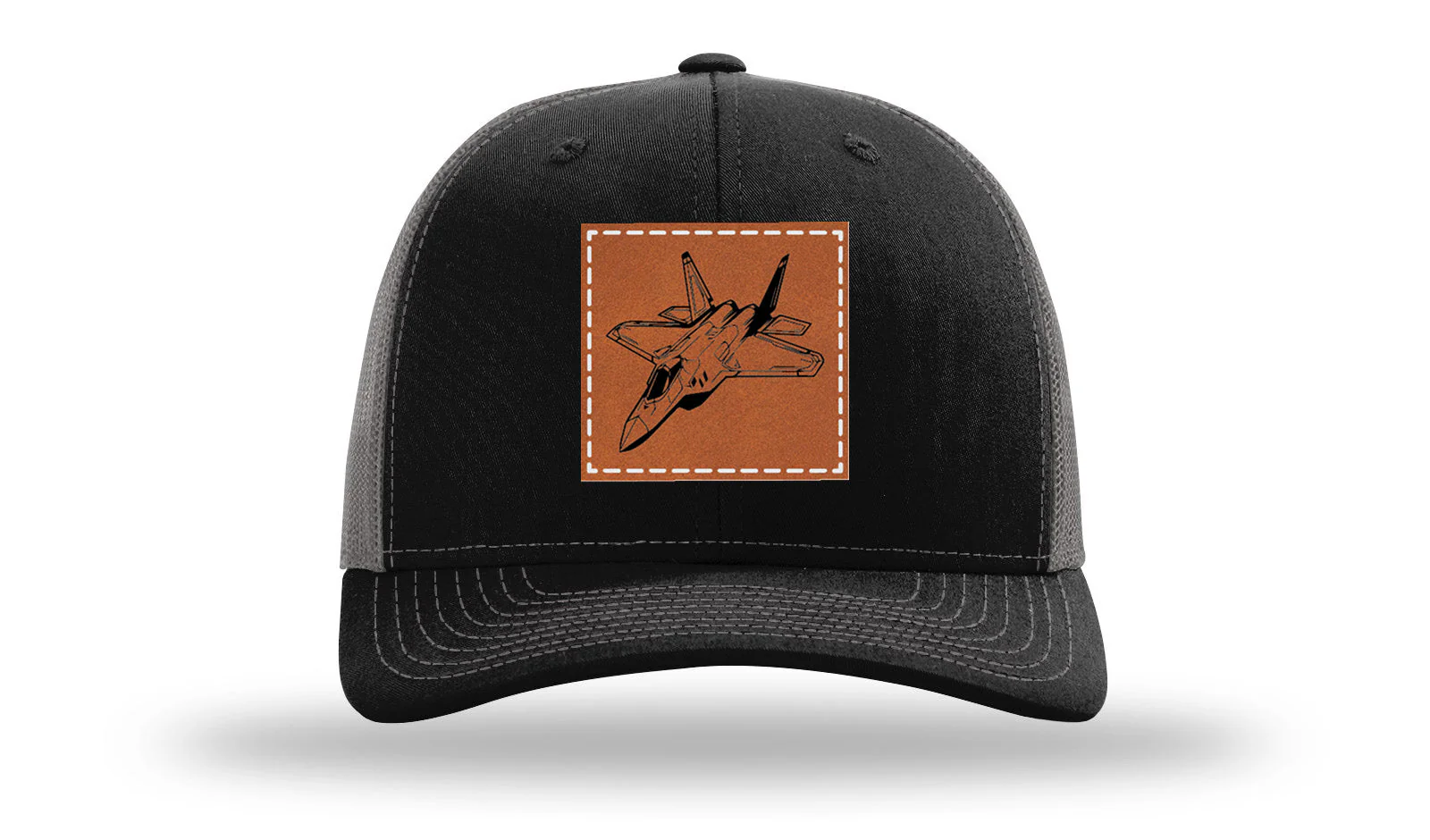 Jet Leather Patch Richardson 112 Hat - Image 6